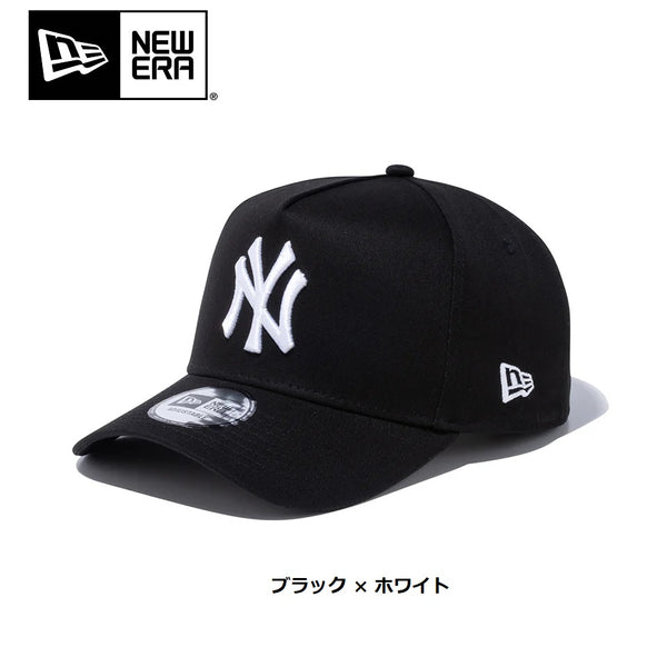 NEW ERA ( ニューエラ ) 9FORTY A-Frame ニューヨーク ・ ヤンキース ブラック × ホワイト | 帽子 | キャップ | 日よけ | ユニセックス | サイズ調整 | コットン | スナップバック | 定番 | 人気 | にゅーえら | 14525036