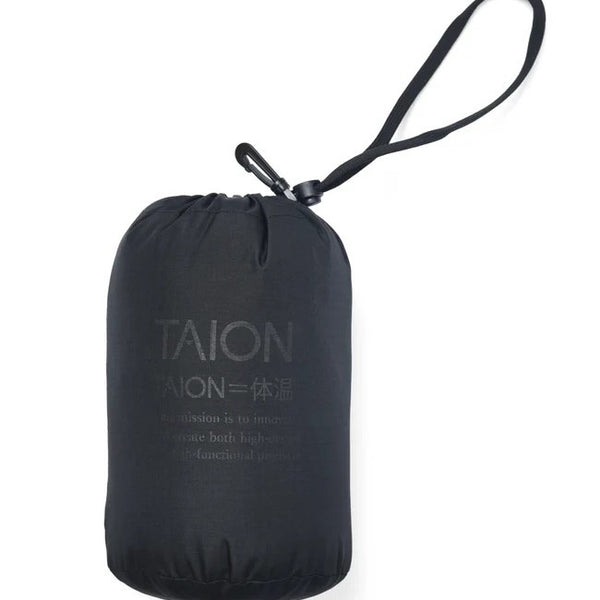 TAION ( タイオン ) ミリタリー ハイネックWジップ ダウンベスト-ソフトシェル | 首まで暖かい | 防寒 | 冬 | ウェア | ベスト | アウトドア | シンプル | レジャー | キャンプ | TAION-002ALSZML-1 | カジュアル | たいおん | ダウン | 軽い | 軽量