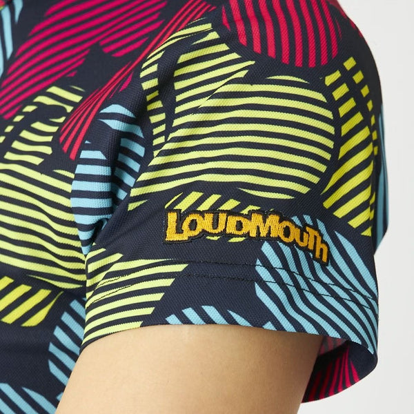 【 SALE 】 LOUDMOUTH ( ラウドマウス ) レディース プレミアムカノコ 柄ワンピース ライトニングハーツ | ゴルフ | ゴルフウェア | 可愛い | ワンピース | 吸汗速乾 | UV | 接触冷感 | 764653 | らうどまうす