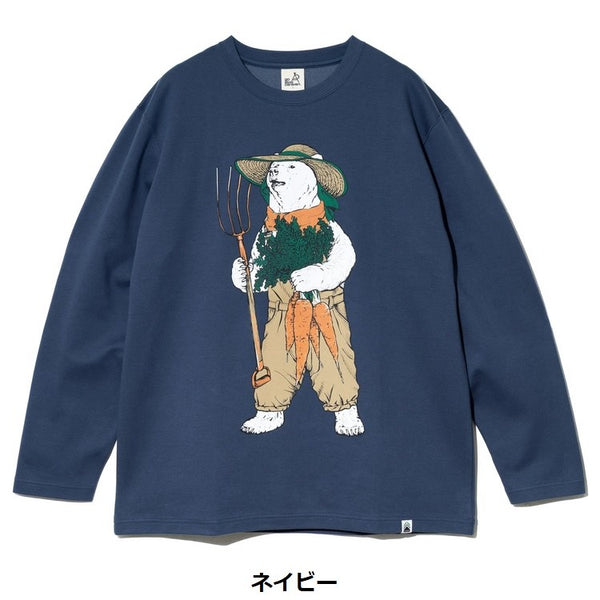 go slow caravan ( ゴースローキャラバン ) PIECLEX モックロディ ファーマークマ ロングスリーブ | MENS | メンズ | トップス | ウェア | ロンT | 長袖 | 長袖Tシャツ | Tシャツ | 抗菌 | 熊 | クマ | くま