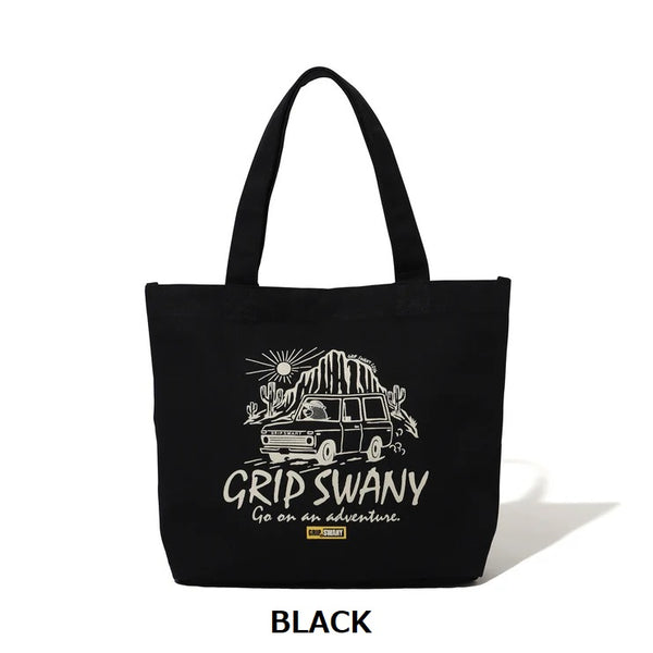 GRIP SWANY ( グリップスワニー ) 【 GSUB-166 】 BEAR TOTE BAG (S) バッグ | トートバッグ | 通勤 | 通学 | キャンプ | レジャー | BBQ | お出かけ | キャンバストートバッグ | サブバッグ | コットン | かばん | ぐりっぷすわにー