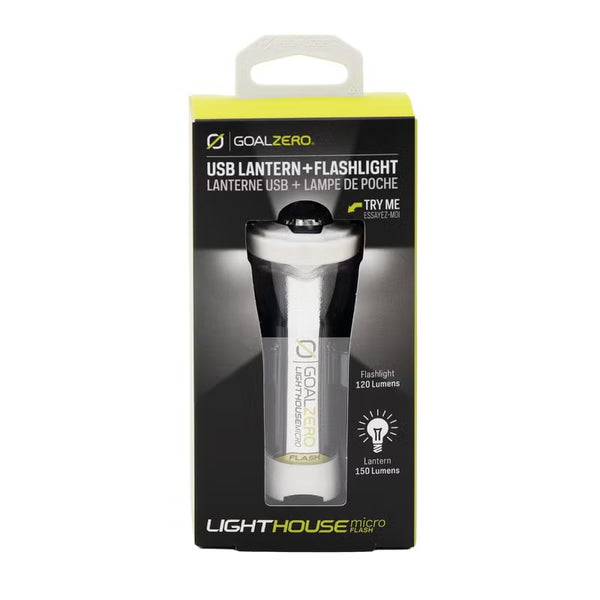【お一人様各色1点まで】GOAL ZERO ( ゴールゼロ ) ライトハウス マイクロ フラッシュ Lighthouse Micro Flash LEDランタン コンパクトランタン キャンプ アウトドア USB充電 ソーラー充電 150ルーメン 防災 ライト 懐中電灯 日本限定カラー ホワイト オレンジ 32005WHT 32005OR