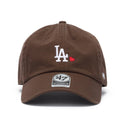 '47 ( フォーティーセブン ) '47 クリーンナップ ロサンゼルス・ドジャース WITH HEART | ハート | 刺繍 | ワンポイント | 帽子 | キャップ | シンプル | ブラック | ブラウン | マコ | 14920415 | 14920416 | 14920417 | お出かけ | レジャー | オシャレ