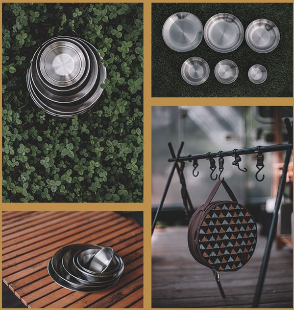 KINOX ( キノックス ) CAMPING BOWL(8P)&BAG SET KI24A018
