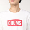 CHUMS ( チャムス ) チャムスロゴブラッシュドロングスリーブTシャツ CH01-2302 Black×White | アウトドアトップス | ロンT | ロングTシャツ | 長袖 |