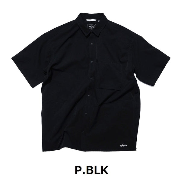 NANGA ( ナンガ ) DotAir® COMFY S/S SHIRT ( MEN ) ドットエア コンフィー ショートスリーブシャツ | メンズ | シャツ | 半袖シャツ | ウェア | トップス | 襟 | 胸ポケット | シワになりにくい | 快適