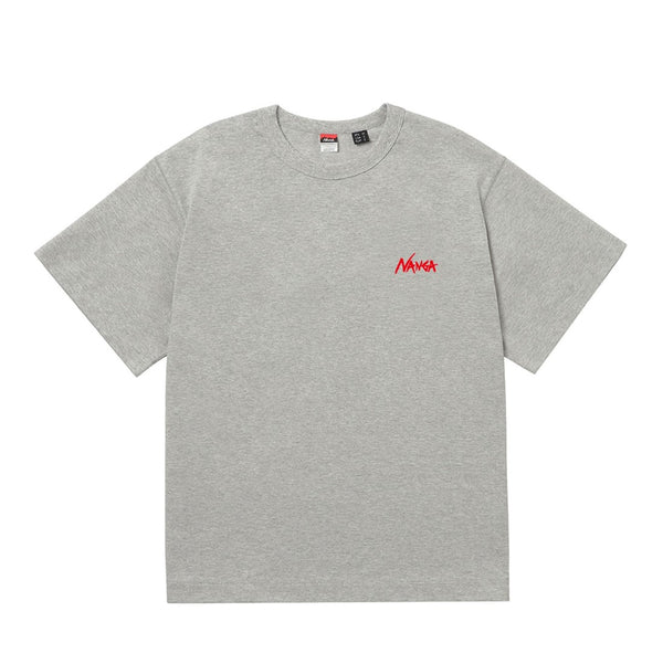 NANGA ( ナンガ ) ECO HYBRID TEE ( BWK PT ) エコハイブリッドティー | シャツ | 半袖 | アウトドア | キャンプ | Tシャツ | ホワイト | グレー | グラフィックTシャツ | プリントT | コットン | N0003684 | なんが