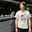 CHUMS × FIELD SEVEN 5th Anniversary Tシャツ ホワイト | ブラック | 白色 | 黒色 | 半袖 | 半袖シャツ | コラボ | チャムス | ちゃむす | フィールドセブン | 夏服 | アパレル | 吸水 | 通気性 | 綿100% | 快適