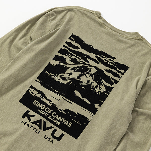 KAVU（カブー）メンズ レイニア ロングスリーブTシャツ（コンフォートカラー）