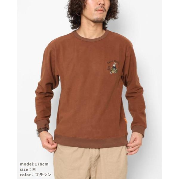 KRIFF MAYER ( クリフメイヤー ) もちのびラビットロンT ( バイク ) MENS | メンズ | 2417819 | メンズ服 | アパレル | トップス | ワンポイント | 刺繍 | スウェット | ロンT | 長袖