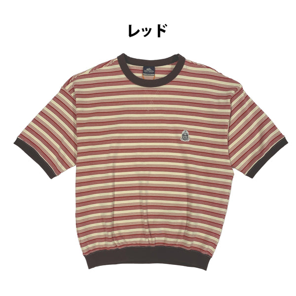 KRIFF MAYER ( クリフメイヤー ) チルタイムボーダースウェットT | MENS | 2547807 | メンズ | ボーダー | 半袖 | シャツ | カジュアル | ワンポイント | 半袖Tシャツ | キャンプ | お出かけ | アウトドア | くりふめいやー