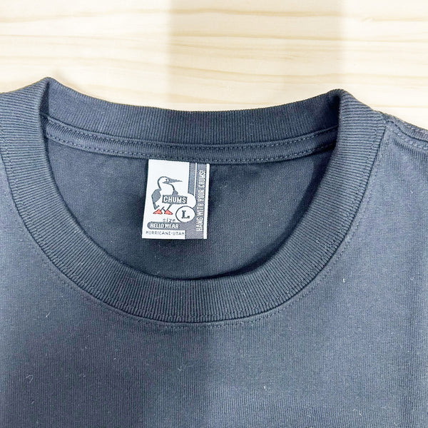 CHUMS × FIELD SEVEN 5th Anniversary Tシャツ ブラック | 黒色 | 半袖 | 半袖シャツ | コラボ | チャムス | ちゃむす | フィールドセブン | 夏服 | アパレル | 吸水 | 通気性 | 綿100% | 快適