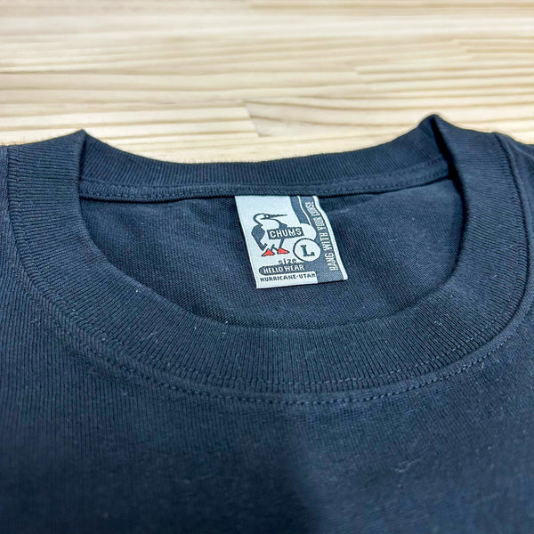CHUMS × FIELD SEVEN 5th Anniversary Tシャツ ブラック | 黒色 | 半袖 | 半袖シャツ | コラボ | チャムス | ちゃむす | フィールドセブン | 夏服 | アパレル | 吸水 | 通気性 | 綿100% | 快適