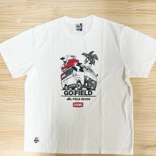 CHUMS × FIELD SEVEN 5th Anniversary Tシャツ | ホワイト | ブラック | 白色 | 黒色 | 半袖 | 半袖シャツ | コラボ | チャムス | ちゃむす | フィールドセブン | 夏服 | アパレル | 吸水 | 通気性 | 綿100% | 快適
