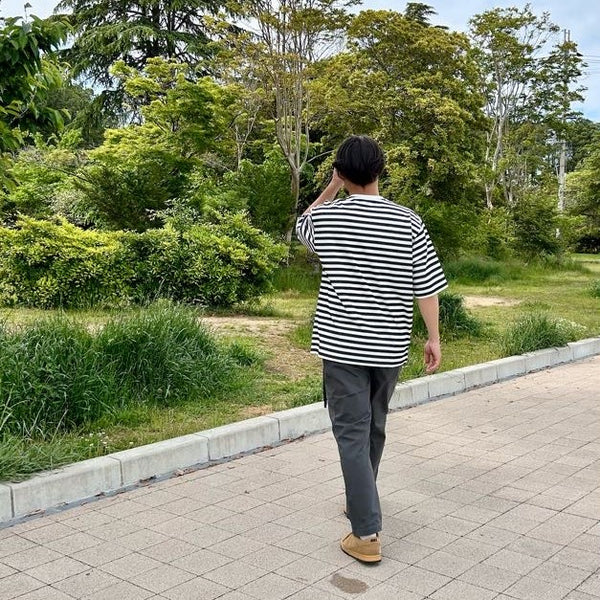 FIELD SEVEN LITTLE RISE ( リトルライズ ) ボーダーTEE | Tシャツ | トップス | ウェア | 半袖 | インディゴ風 | オシャレ | アウトドア | キャンプ | レジャー | LR-0019 | ボーダー