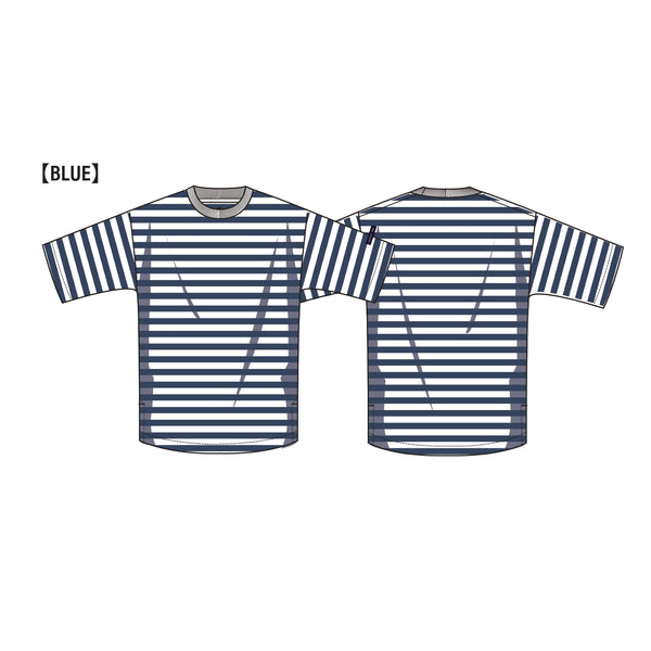 FIELD SEVEN LITTLE RISE ( リトルライズ ) ボーダーTEE | Tシャツ | トップス | ウェア | 半袖 | インディゴ風 | オシャレ | アウトドア | キャンプ | レジャー | LR-0019 | ボーダー