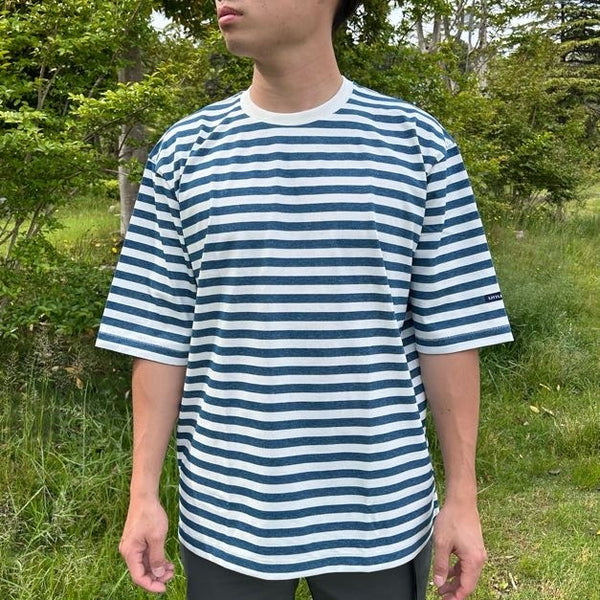 FIELD SEVEN LITTLE RISE ( リトルライズ ) ボーダーTEE | Tシャツ | トップス | ウェア | 半袖 | インディゴ風 | オシャレ | アウトドア | キャンプ | レジャー | LR-0019 | ボーダー