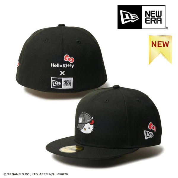 NEW ERA ( ニューエラ ) 59FIFTY HELLO KITTY キャップ ブラック | キャップ | 帽子 | ハローキティ | キティちゃん | キティ | 14348625 | ユニセックス | 日よけ | ポリエステル | にゅーえら | コラボ