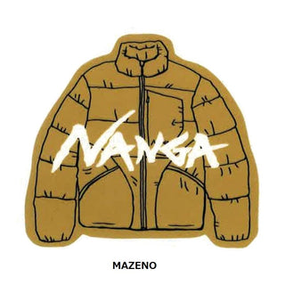 NANGA ( ナンガ ) NANGA × USHIODA HIROAKI STICKER ( DOWN JKT ) ナンガ × ウシオダヒロアキ ステッカー | ポップ | 車 | クーラーボックス | カラフル | アウトドア | キャンプ