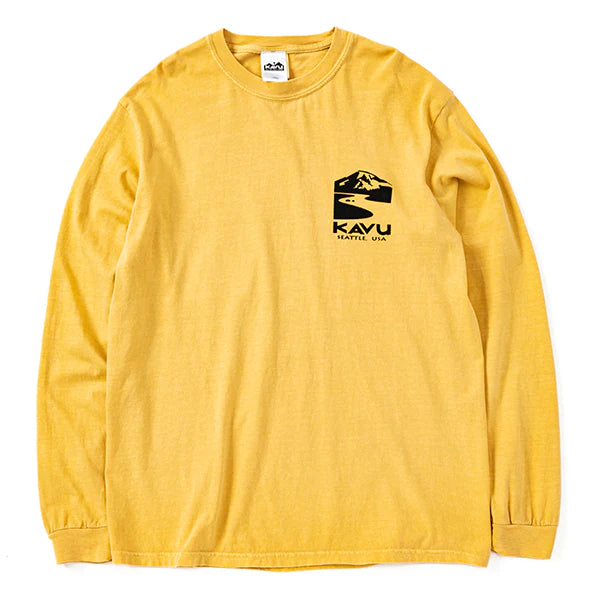 KAVU（カブー）メンズ レイニア ロングスリーブTシャツ（コンフォートカラー）