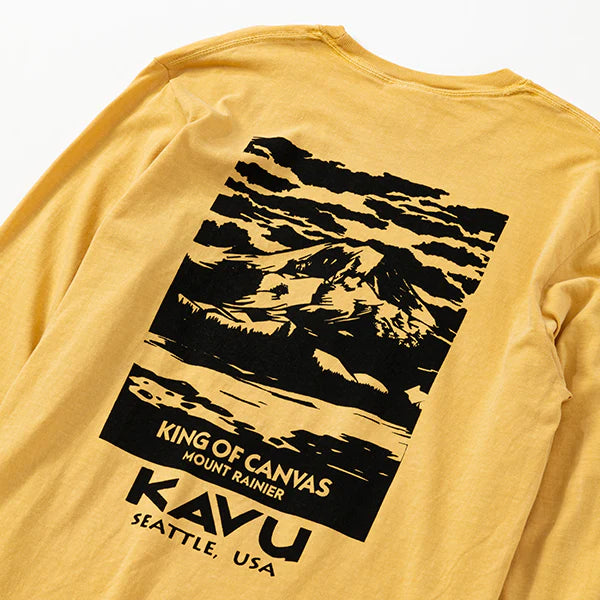 KAVU（カブー）メンズ レイニア ロングスリーブTシャツ（コンフォートカラー）