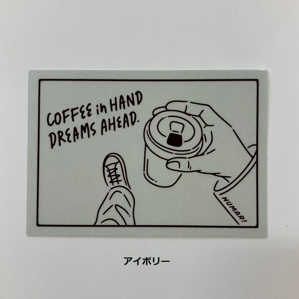NUMAR! ( ヌマー ) AHEAD | ステッカー | 防水 | ワンポイント | アウトドア | キャンプ | ハードケース | MNUM-006 | ぬまー | レギュラーサイズ | プレゼント | ギフト | 珈琲 | コーヒー