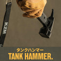 KZM OUTDOOR（ カズミ アウトドア ）TANK HAMMER タンクハンマー ペグハンマー ペグ抜き 鋳鉄 持ちやすい キャンプ アウトドア  K22T3F05