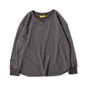 GRIP SWANY（ グリップスワニー ）W’S WAFFLE LONG SLEEVE TEE / CHARCOAL GRAY GSW-28