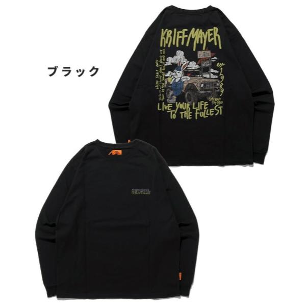 KRIFF MAYER ( クリフメイヤー ) クリフラビットロンT ( 車 ) 2517807 | ロンT | ウェア | トップス | 長袖 | ロングTシャツ | バックプリント | 綿 | ワンポイント | メンズ | レディース | ユニセックス | コットン