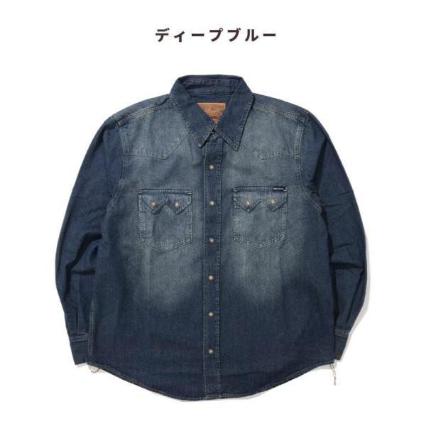 KRIFF MAYER ( クリフメイヤー ) ウエスタンデニムシャツ メンズ 2625110 7オンス アメカジ ワークシャツ 長袖シャツ デニム デニムシャツ 長袖 カジュアル カジュアルシャツ 秋冬 おしゃれ 羽織