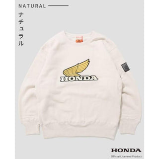 KRIFF MAYER ( クリフメイヤー ) HONDAコラボクルー ( WING ) MENS | メンズ | LADYS | レディース | 2527204 | スウェット | 長袖 | ホンダ | コラボ | レジャー | お出かけ | ワッペン | くりふめいやー