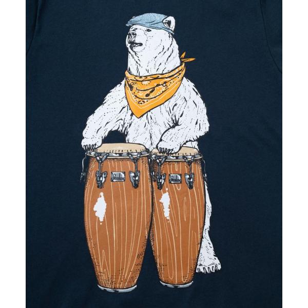 go slow caravan ( ゴースローキャラバン ) USA/C コンガクマ TEE | MENS | WOMENS | 半袖 | Tシャツ | 熊 | クマ | 半袖Tシャツ | メンズ | レディース | ユニセックス | オシャレ | 綿100％ | お出かけ | アウトドア | カジュアル | レジャー | 361909