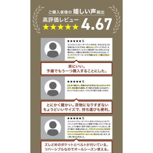 WAQ ( ワック ) Reversible Cot Blanket コット用ブランケット | ワイド | レギュラー | ブランケット | 冬 | 防寒 | リバーシブル | マット | チェア | キャンプ | アウトドア | 冬キャンプ