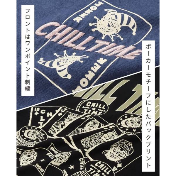 KRIFF MAYER ( クリフメイヤー ) チルタイムロンT ポーカー メンズ 2616303 ロンT 長袖 長袖シャツ 長袖Tシャツ Tシャツ プリントTシャツ アウトドア キャンプ カジュアル ユニセックス 秋 冬 刺繍 バックプリント