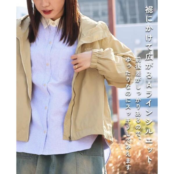 KRIFF MAYER ( クリフメイヤー ) 花粉ドロップフードJK | ジャケット | アウター | LADYS | レディース | W2537810 | ウェア | トップス | 撥水 | 軽量 | 春服 | 防汚 | 体型カバー | Aライン | くりふめいやー