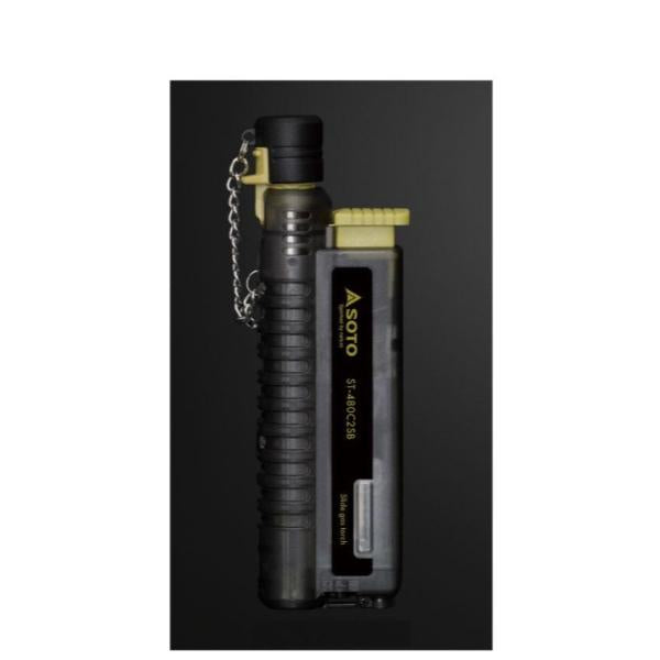 SOTO ( ソト ) スライドガストーチ スケルトンブラック | ST-480C2SB | アウトドア | キャンプ | ガストーチ | トーチ | コンパクト | スケルトン | バーナー  | 小型 | 強力 | 耐風 | アウトドア用品 | キャンプ用品 | そと