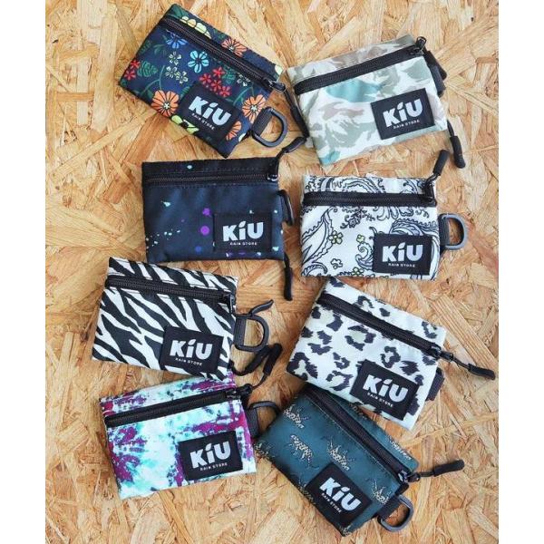 KiU ( キウ ) ウォーターリペレントマルチケース | k283 | ケース | ポーチ | 撥水 | アウトドア | キャンプ | 登山 | 旅行 | ピクニック | お出かけ | Dカン付 | クリア素材 | ポリエステル | 窓付き | ミニ財布 | 財布 | ウォレット