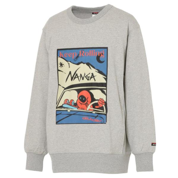 NANGA ( ナンガ ) エコハイブリッド キープローリング スウェットシャツ | 長袖 | スウェット | スウェットシャツ | アウトドア | キャンプ | レジャー | 軽い | 柔らかい | 着心地 | 楽 | N2600-1K022Z | なんが