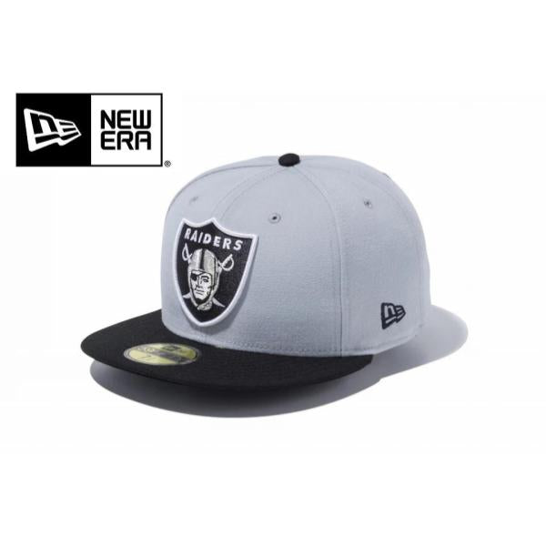 NEW ERA ( ニューエラ ) 59FIFTY ラスベガス ・ レイダース グレー × チームカラー | 帽子 | キャップ | 日よけ | アウトドア | キャンプ | 14525225 | ユニセックス | 定番 | ポリエステル | コットン