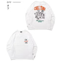 KRIFF MAYER ( クリフメイヤー ) チルタイムロンT ポーカー メンズ 2616303 ロンT 長袖 長袖シャツ 長袖Tシャツ Tシャツ プリントTシャツ アウトドア キャンプ カジュアル ユニセックス 秋 冬 刺繍 バックプリント