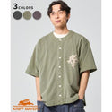 KRIFF MAYER ( クリフメイヤー ) ピグメントベースボールシャツ | MENS | 2547200 | メンズ | シャツ | 半袖 | 半袖シャツ | シンプル | アウトドア | キャンプ | レジャー | ヴィンテージ | ラフ | 綿100％ | くりふめいやー