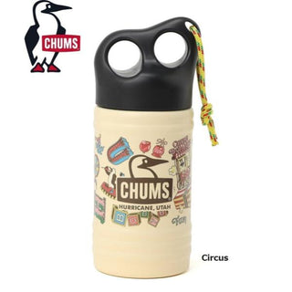 CHUMS ( チャムス ) キャンパーウェーブボトル300ml | ボトル | 保温 | 保冷 | ステンレス | タンブラー | 持ち運び | アウトドア | キャンプ | 通勤 | 通学 | 内蓋 | 真空断熱 | オフィス | 吊り下げ | CH62-2273 | 水筒 | ちゃむす