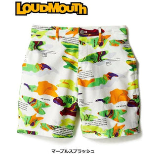 LOUDMOUTH ( ラウドマウス ) メンズ ニットサッカー 柄ショートパンツ | パンツ | ハーフパンツ | ゴルフ | ウェア | ゴルフウェア | 派手 | 吸汗速乾 | UV | ストレッチ | ポリエステル | 765305