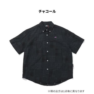 KRIFF MAYER ( クリフメイヤー ) パッチワーク半袖シャツ | MENS | 2553100 | メンズ | 半袖 | カジュアルシャツ | BBQ | フェス | オシャレ | 夏シャツ | トップス | 大人カジュアル | ゆったり | 春夏 | くりふめいやー