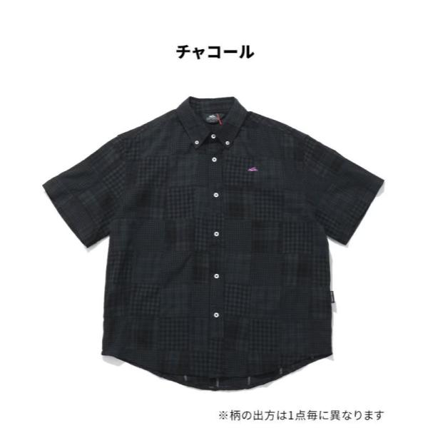 KRIFF MAYER ( クリフメイヤー ) パッチワーク半袖シャツ | MENS | 2553100 | メンズ | 半袖 | カジュアルシャツ | BBQ | フェス | オシャレ | 夏シャツ | トップス | 大人カジュアル | ゆったり | 春夏 | くりふめいやー
