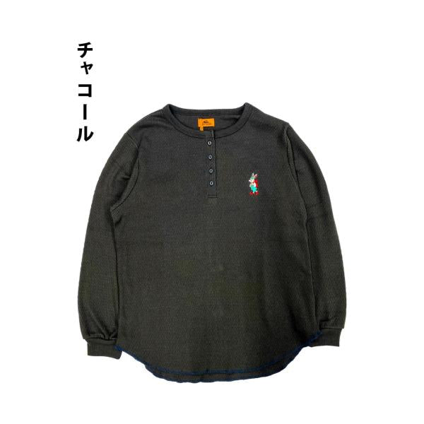 KRIFF MAYER ( クリフメイヤー ) ハニカムワッフルワンポイントロンT | LADYS | レディース | W2537820 | ウェア | トップス | ロンT | 長袖 | ワンポイント | Tシャツ | カジュアル | くりふめいやー