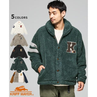 KRIFF MAYER ( クリフメイヤー ) シャギーボアレタードジャケット | MENS | 2514401 | メンズ | ジャケット | ウェア | ふわふわ | 起毛 | 冬 | 防寒 | アウター | ユニセックス | くりふめいやー