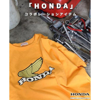 KRIFF MAYER ( クリフメイヤー ) HONDAコラボT ( WING ) MENS | LADYS | 2457201 | メンズ | レディース | ユニセックス | トップス | 半袖 | コラボ | ホンダ | ヴィンテージ感 | ウェア | 夏服 | 綿100% | アメカジ | シンプル | くりふめいやー