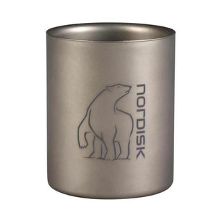 【 SALE 】 Nordisk ( ノルディスク ) Titanium Mug Double Wall 450ml Without Handle マグカップ | チタン | 軽い | 大きめ | キャンプ | 自宅 | リラックス | コーヒータイム | ロゴ