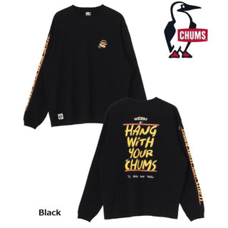 CHUMS ( チャムス ) HWYCホットドッグロングスリーブTシャツ | ロンT | ロングTシャツ | 長袖 | ウェア | アパレル | トップス | CH01-2731 | ちゃむす | オシャレ | バックプリント | ホットドッグ | フード柄 | 食べ物モチーフ | コットン